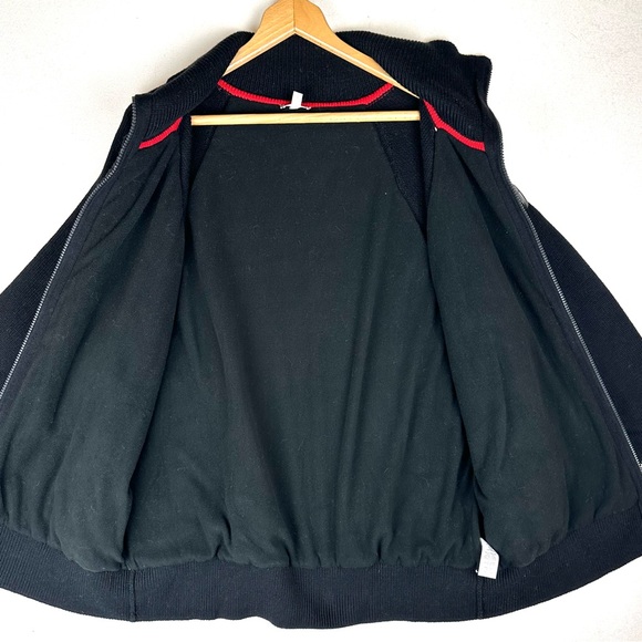 Talbots Zip Front Coatigan Sweater Jacket Wintery Geo Fleece Lined Cozy - Picture 6 of 10